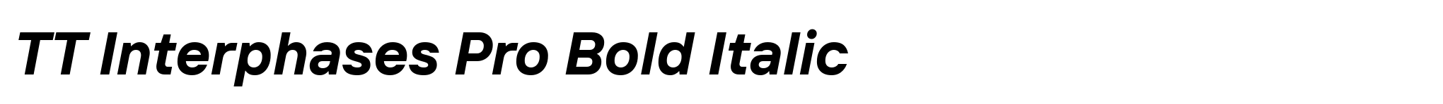 TT Interphases Pro Bold Italic image